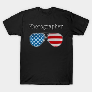 AMERICA PILOT GLASSES PHOTOGRAPHER T-Shirt
